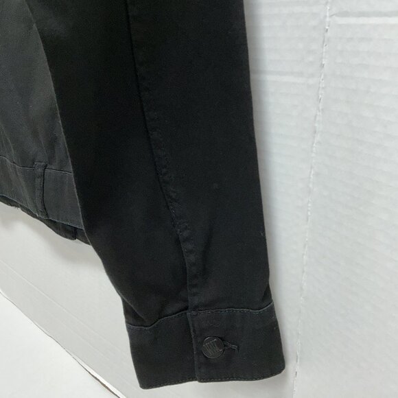 XS Denim Jacket Black Women With Control PTP:18.50" - Picture 6 of 11